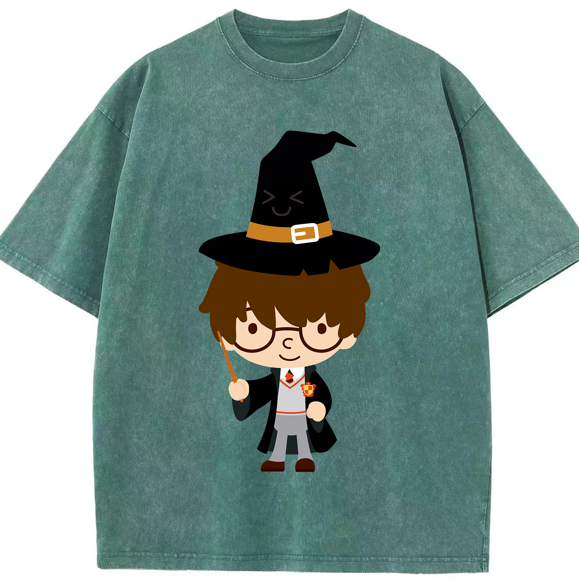 （画像用） Harry Potter ハリー・ポッターシリーズ 綿100% ヴィンテージ風 半袖Tシャツ（フロントプリント）